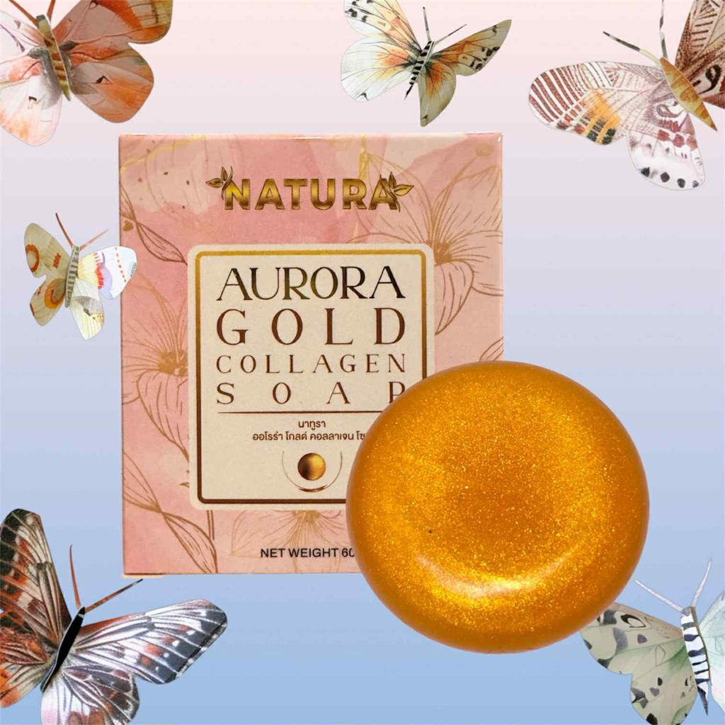 Natura gold collagen  soap นาทูรา โกลด์ คอลลาเจน โซป สบู่ล้างหน้าคอลลาเจน