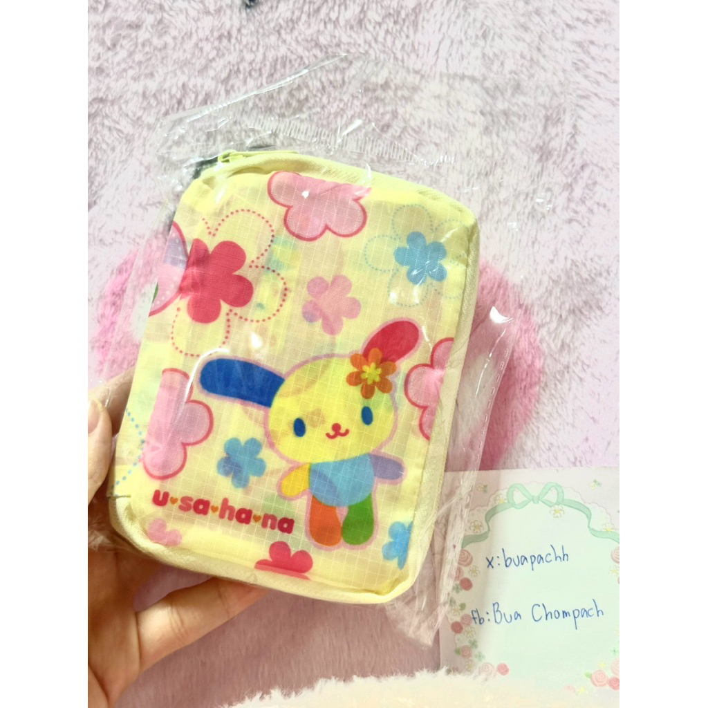 กระเป๋า eco bag พับได้ ลายอุซาฮานะ(Usahana bag)