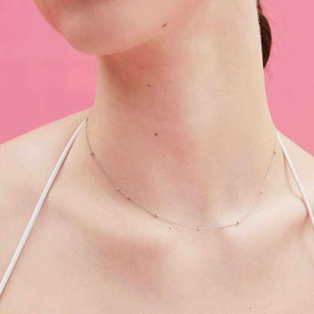ส่งต่อ YVIS Dot Necklace (สร้อยคอ) สีเงิน พร้อมส่ง