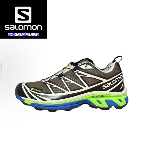 SSENSE SALOMON Salomon XT-6 GTX Low cut Brown Black Green ของแท้ 100%
