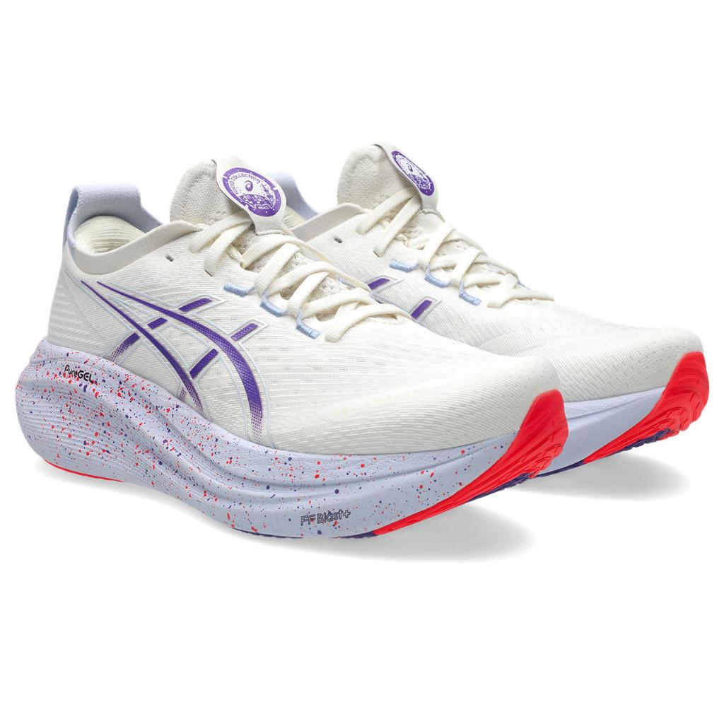 Asics Men's Gel Nimbus 27 Tokyo Cream/Edo Purple รองเท้าวิ่งผู้ชาย BananaRun