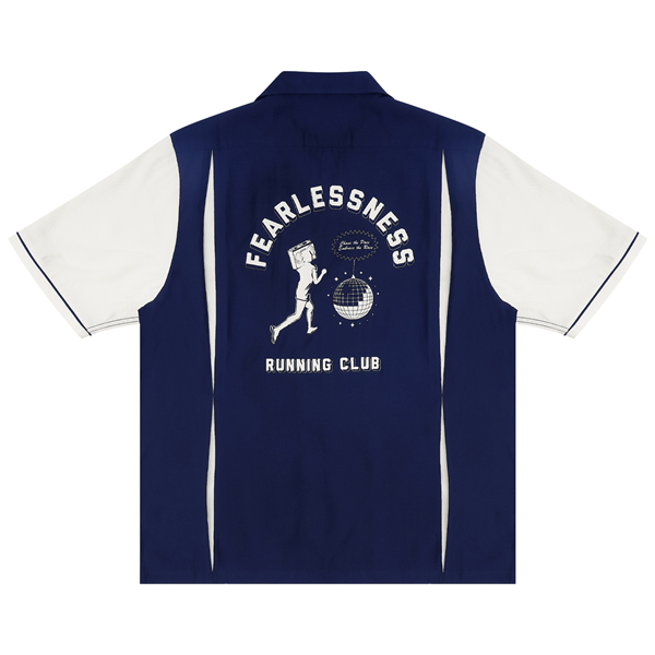 FEARLESSNESS Track & Tempo Shirt Bowling Shirt - Navy