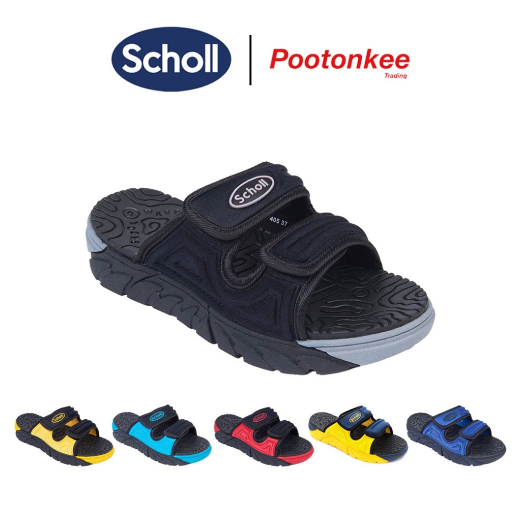 Scholl รองเท้าสกอลล์แบบสวมรุ่นไซโคลน Cyclone Unisex เทคโนโลยี Comfort Sandal เบา ทนทาน