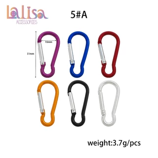 พวงกุญแจอลูมิเนียม มินิคาบิเนอร์ ตะขออลูมิเนียม อัลลอยสปริง( C-1-E2,Alu dogclips-#A)