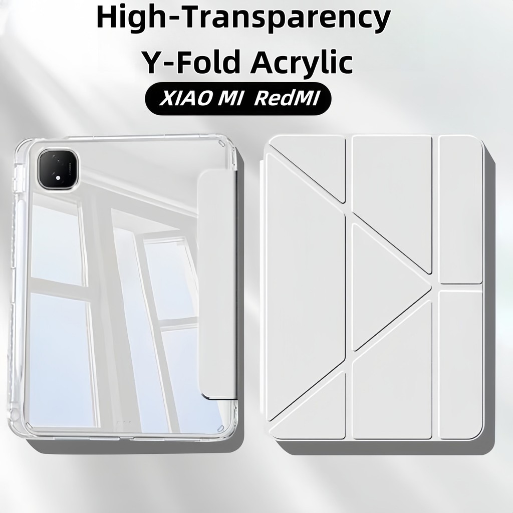 เคส Xiaomi Redmi Pad SE 2023 11 นิ้ว ตัว y+3 อะคริลิค หลังใส มีช่องใส่ปากกา case for Xiaomi Pad 6/6 Pro เคสแท็บเล็ต