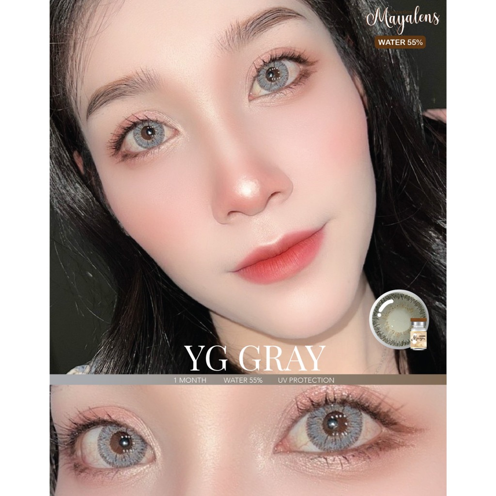 บิ๊กอาย YG Maya  คอนแทคเลนส์ ถนอมดวงตา แบบรายเดือน  "สินค้าถ่ายจากเลนส์จริง"