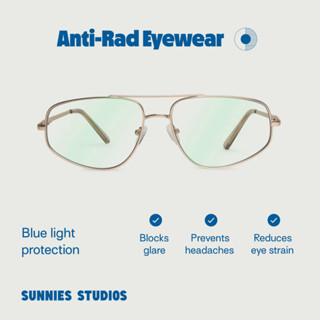 Sunnies Studios Anti-Rad Rome (แว่นตากรองแสงสีฟ้าและเลนส์ปรั…