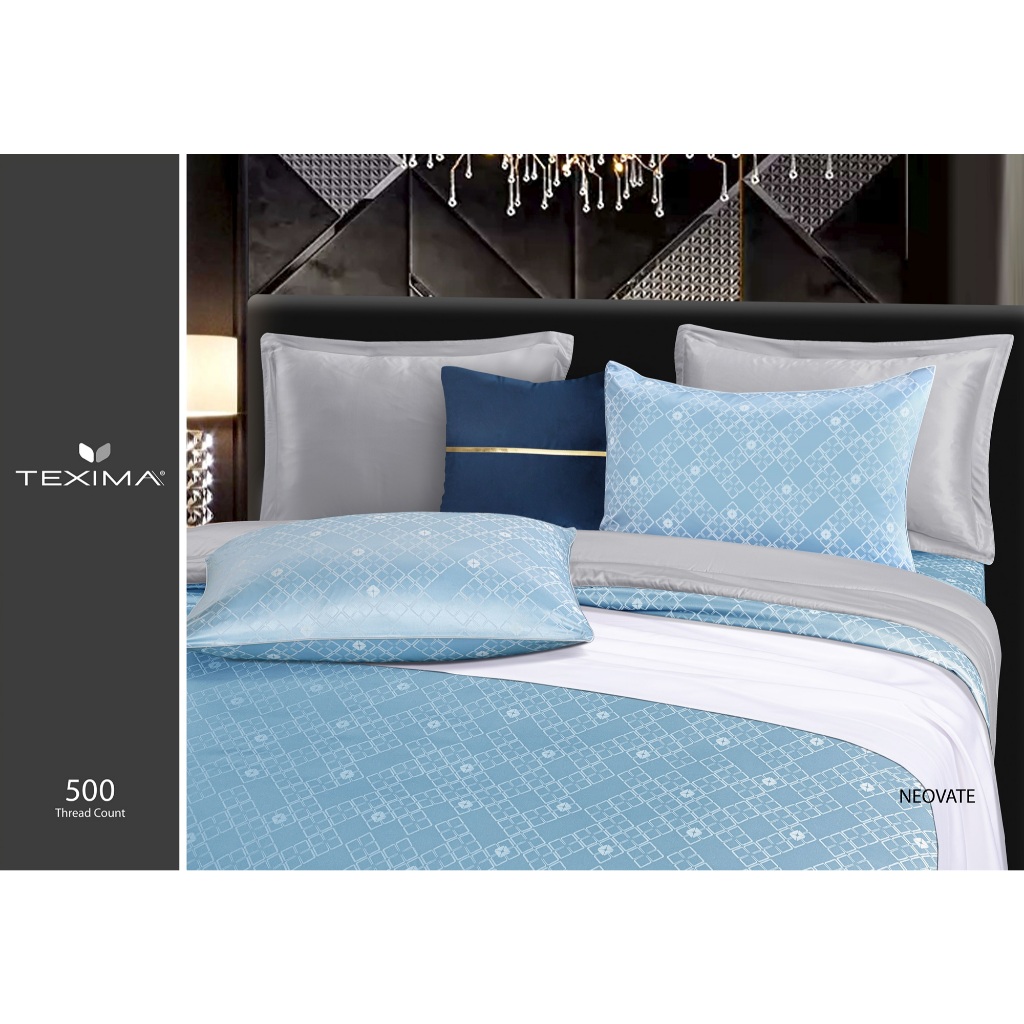 SANTAS ชุดผ้าปูที่นอน ดีไซน์ NEOVATE ทอ 500 เส้นด้าย Texima (ไม่รวมผ้านวม)