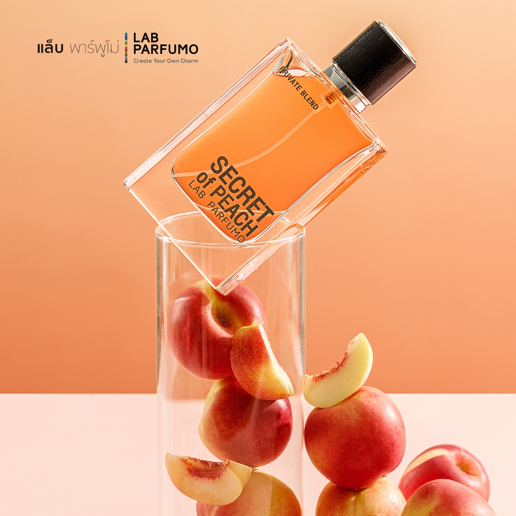 LAB PARFUMO Secret of Peach น้ำหอมผู้หญิง กลิ่นพีช หอมหวาน สะอาด สดชื่น [น้ำหอมแบรนด์ไทย ติดทนนาน]