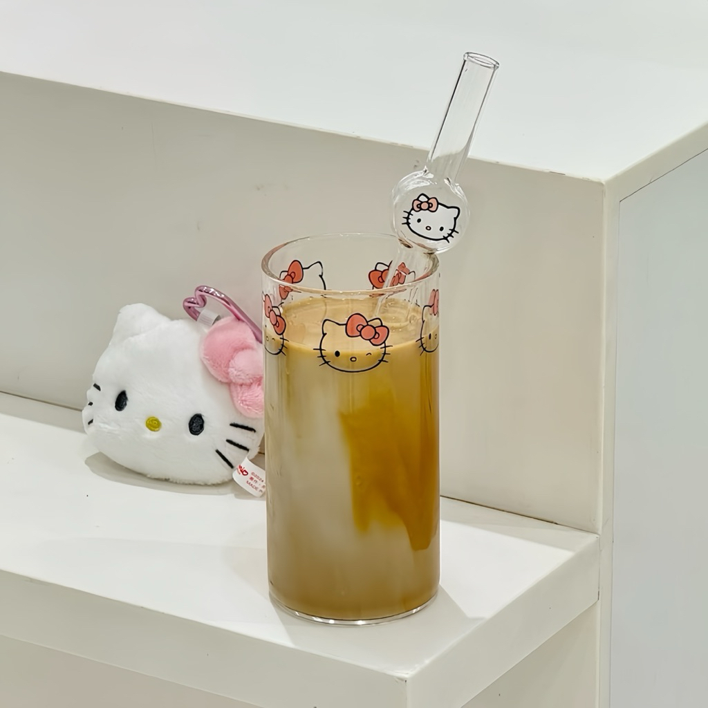 แก้วน้ำ แก้วใส่เครื่องดื่ม แก้วกาแฟ 360 ml ใส่ร้อนและเย็น แก้วใส่ชาเขียว ชานมไข่มุก พร้อมส่ง