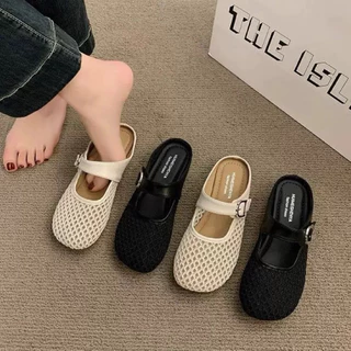 XZ013 พร้อมส่ง รองเท้าแฟชั่นแมรี่เจน เปิดส้น งานสวยสุดฮิต น้ำหนักเบา ใส่สบาย มีที่ระบายอากาศ