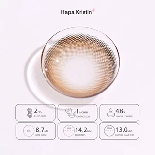 HapaKristin คอนแทคเลนส์ รายเดือน รุ่น Sugar High Kristin สี Beige (2pcs/box) มีค่าสายตา Contact Lens