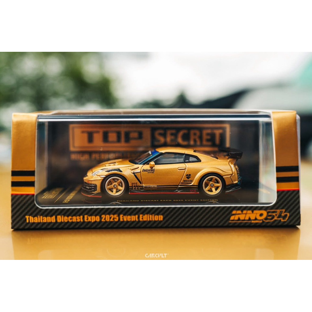 Inno64 Nissan GT-R R35 Top Secret Thailand Diecast Expo 2025 Exclusive **พร้อมลายเซ็นคุณลุงSmoky Nag