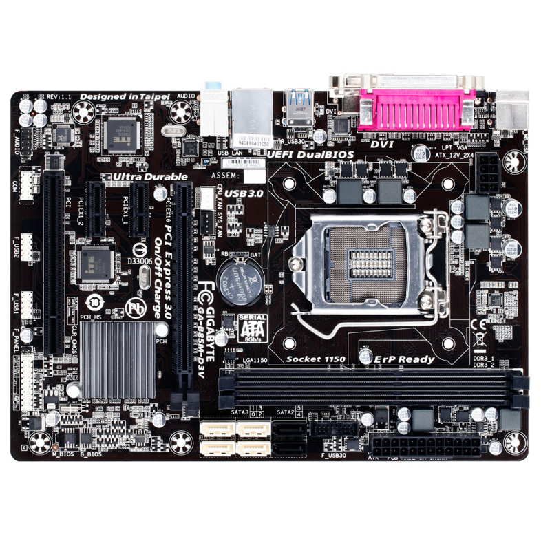 GA B85M D3V LGA 1150 คอมพิวเตอร์ เมนบอร์ด Mainboards