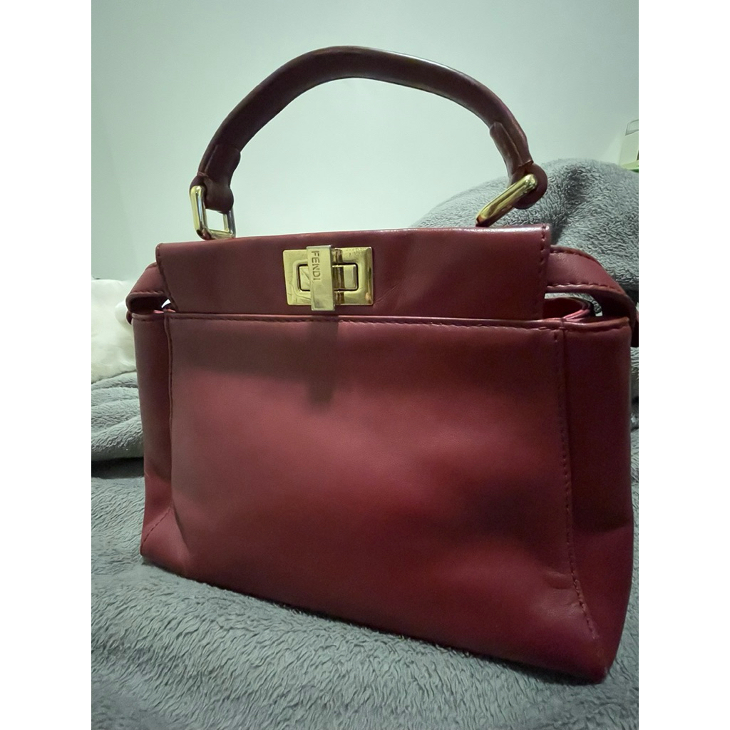 Fendi peekaboo mini red