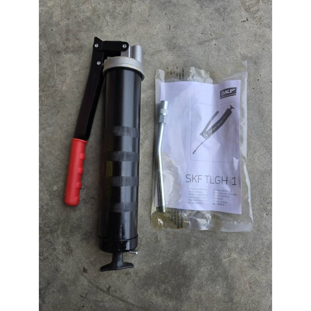 SKF กระบอกอัดจารบี# SKF #รุ่น TLGH1 กระบอกอัดจารบีของแท้ห้างSKF/GREASE GUNมาพร้อมแกน+หัวอัดอัดจารบี