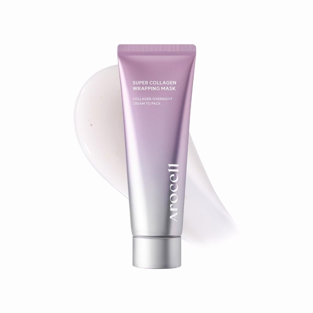 🌟พร้อมส่ง!!!🌟Arocell Super Collagen Wrapping Facial Mask 80 ml หน้าเงาอิ่มฟู