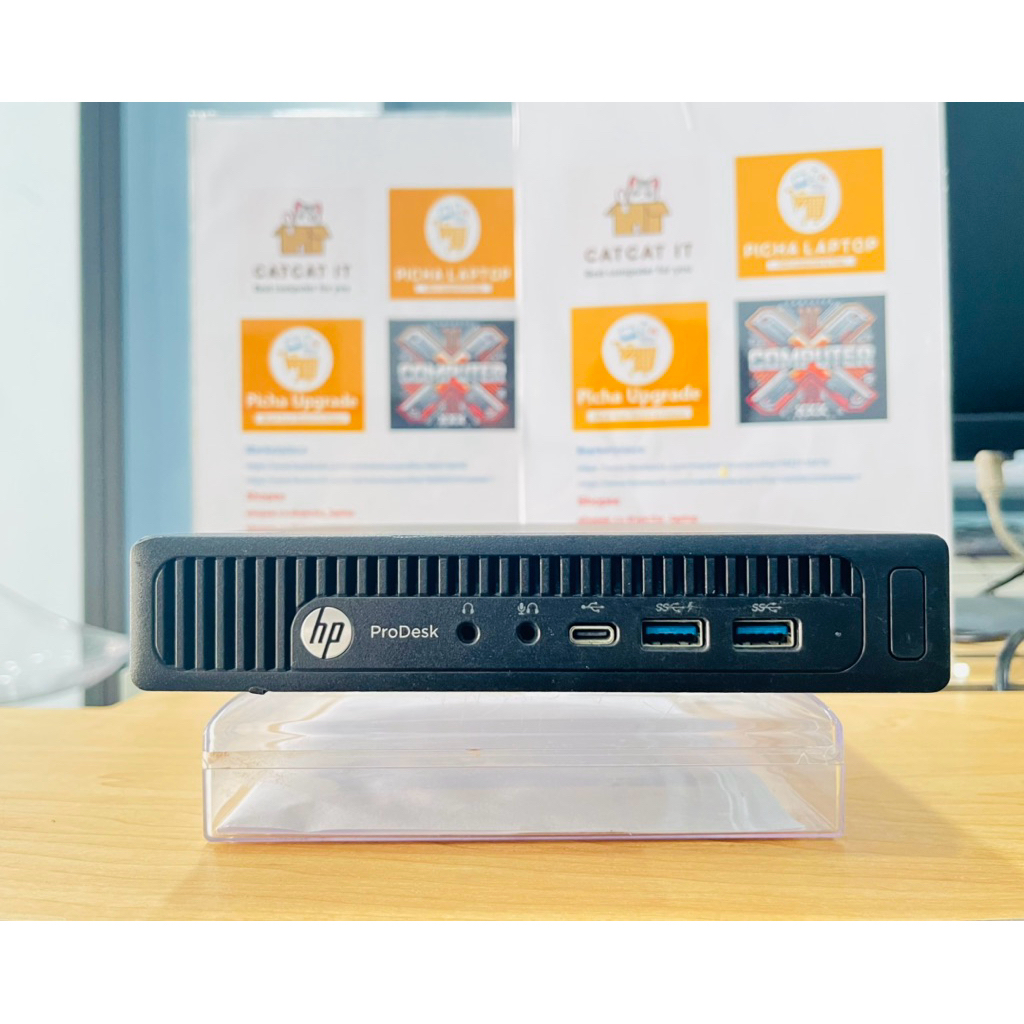 mini PC HP Prodesk 600G2 CPU i3 6100T HDD500 RAM4GB มือสอง ใส่ M.2ได้ด้วย