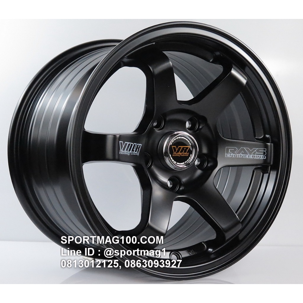 ล้อแม็กซ์ TE37 ขอบ15นิ้ว 5รู114 สีดำด้าน กว้าง7นิ้ว Offset30 [20235]