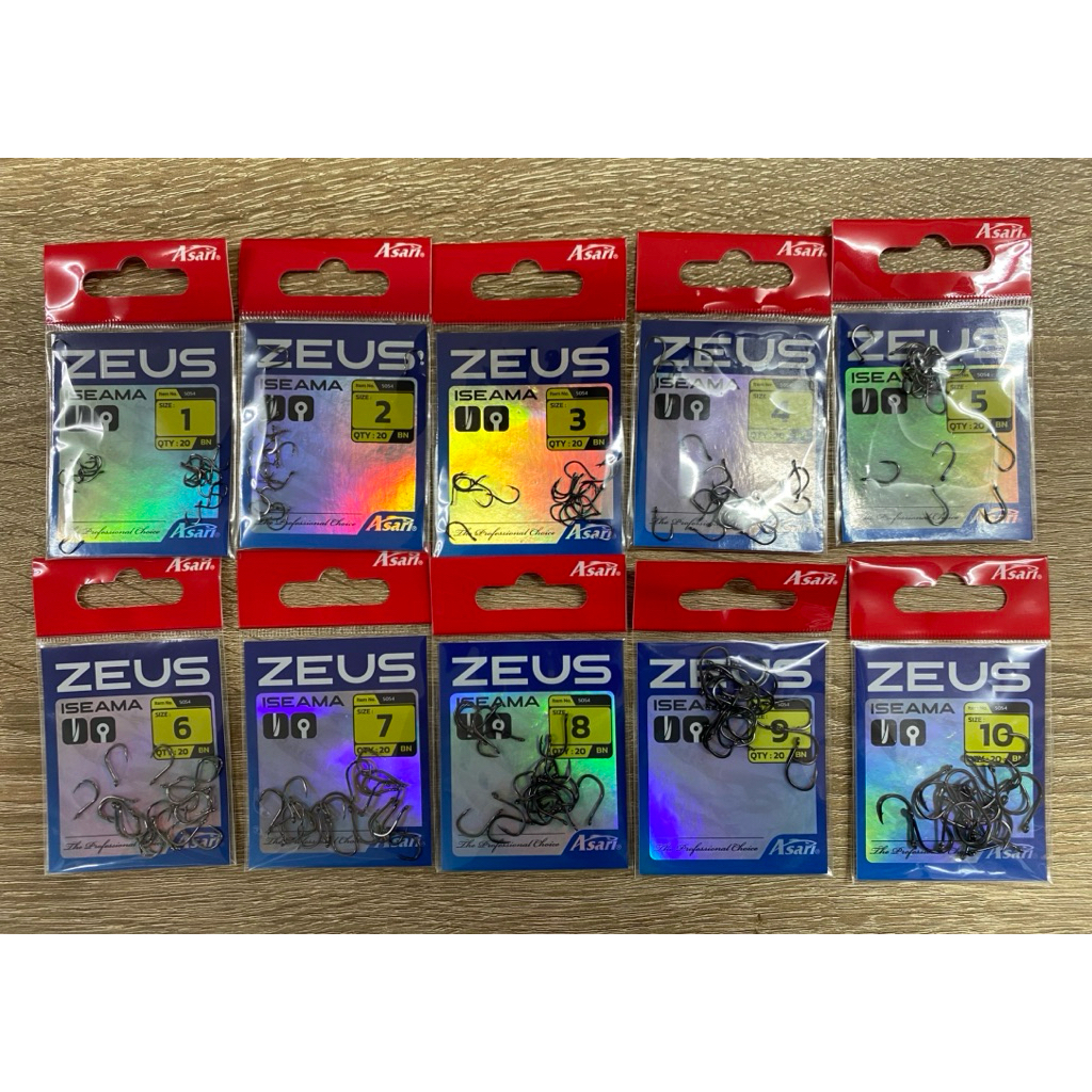 ดวงเบ็ด Asari ZEUS ISEAMA ตูดหน่วง คม แข็งมาก