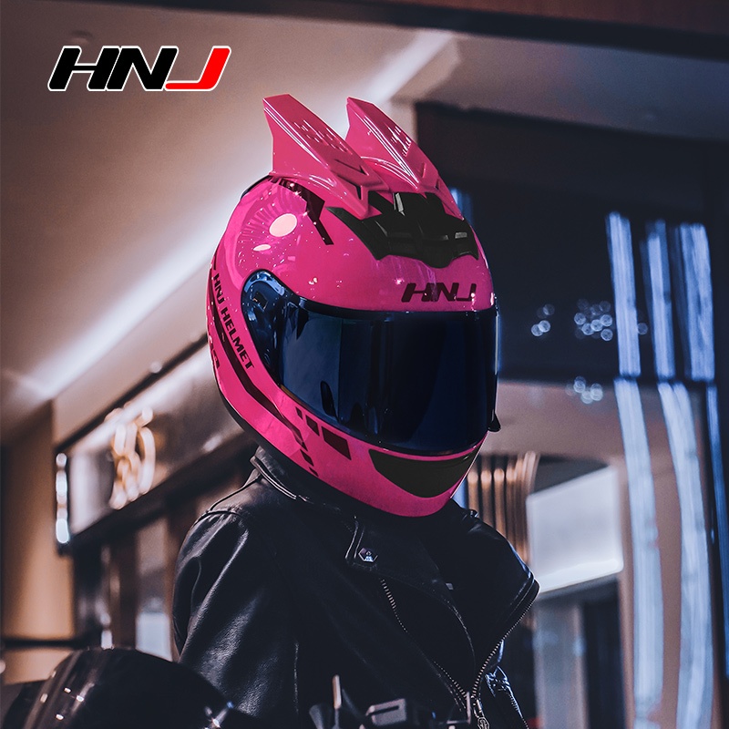 HNJ electric motorcycle helmet, breathable Bluetooth all-season riding safety helmet for women, 3C c