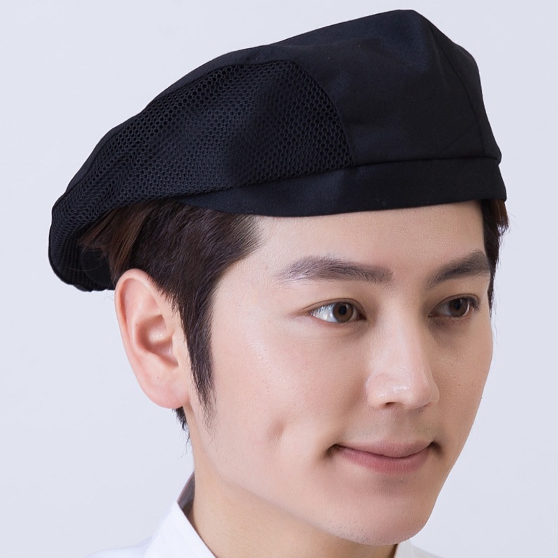 หมวกเชฟ  หมวกเบเร่ต์    ผ้าตาข่าย  ระบายอากาศ   ระบายอากาศ   สไตล์วิลเทจ   โรงแรม ร้านอาหาร   พร้อมส่งจากไทย