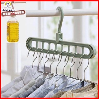 ไม้แขวนเสื้อ 9 รูแบบใหม่ จัดเก็บง่าย ประหยัดพื้นที่ (เก็บไว้…