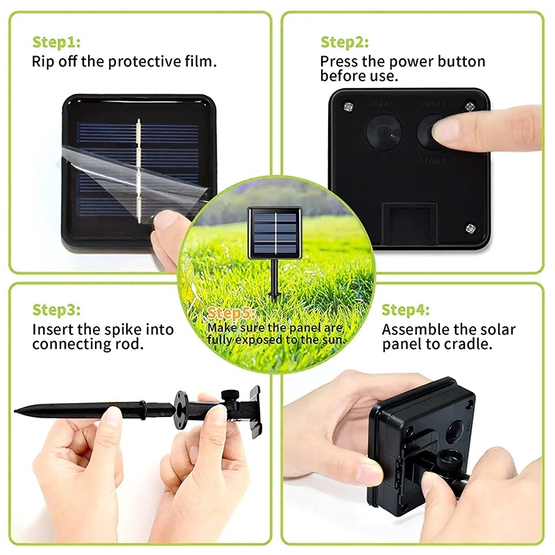 💥ตกแต่งวันหยุด💥ไฟตกแต่ง ไฟโซล่าเซลล์  LED ความยาว 7/12/22/32M กันน้ํา สําหรับตกแต่งปาร์ตี้คริสต์มาส ปีใหม่ - รูปที่ 6