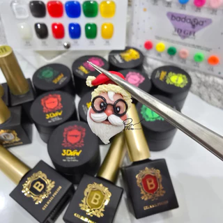 เจลปั้นบาดาก้า3D(แยกกระปุก) สีใส กับสีขาว ปั้นง่ายไม่ติดมือ ผสมได้ทุกสีพิ้นไม่เปื้อนมือเนื้อดินน้ำมัน (Badaga 3D Gel)