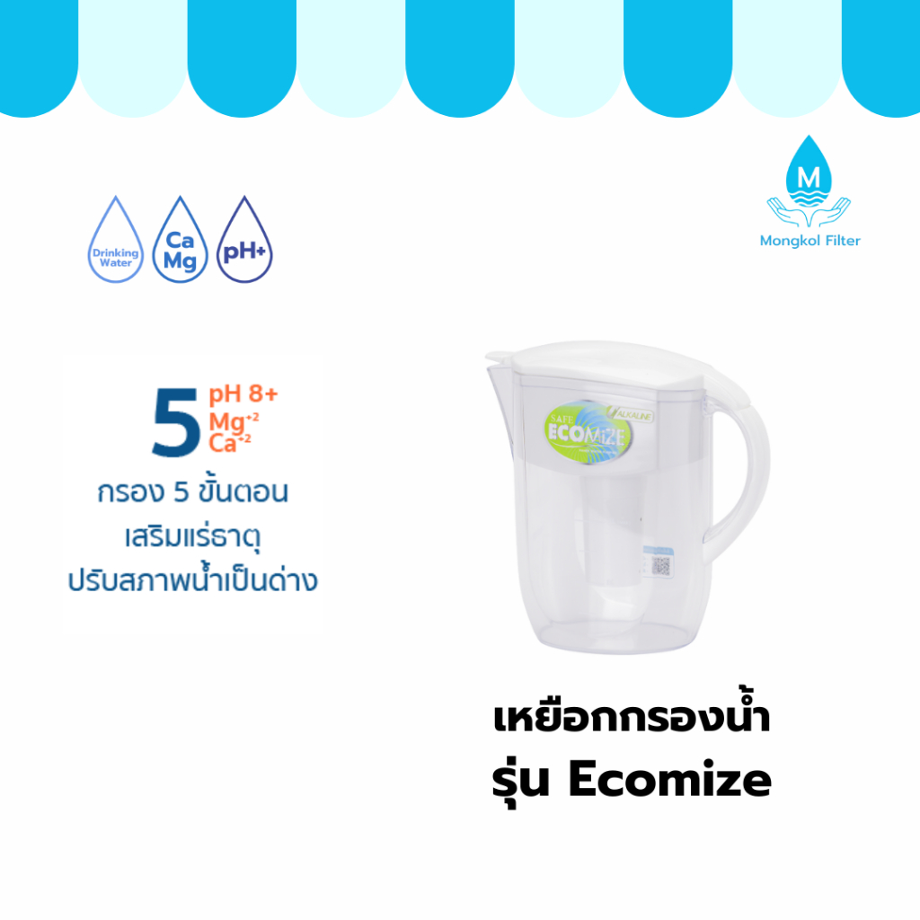 SAFE เหยือกกรองน้ำ รุ่น Ecomize