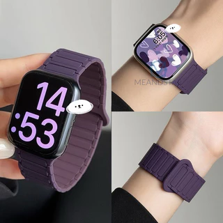 สาย smart watch 40/44/45/41/46มม สายนาฬิกา สําหรับwatch11 10 9 8 ultra 7 6 5 4 เเบบเเม่เหล็ก สําหรับแอปเปิ้ลวอช A-star