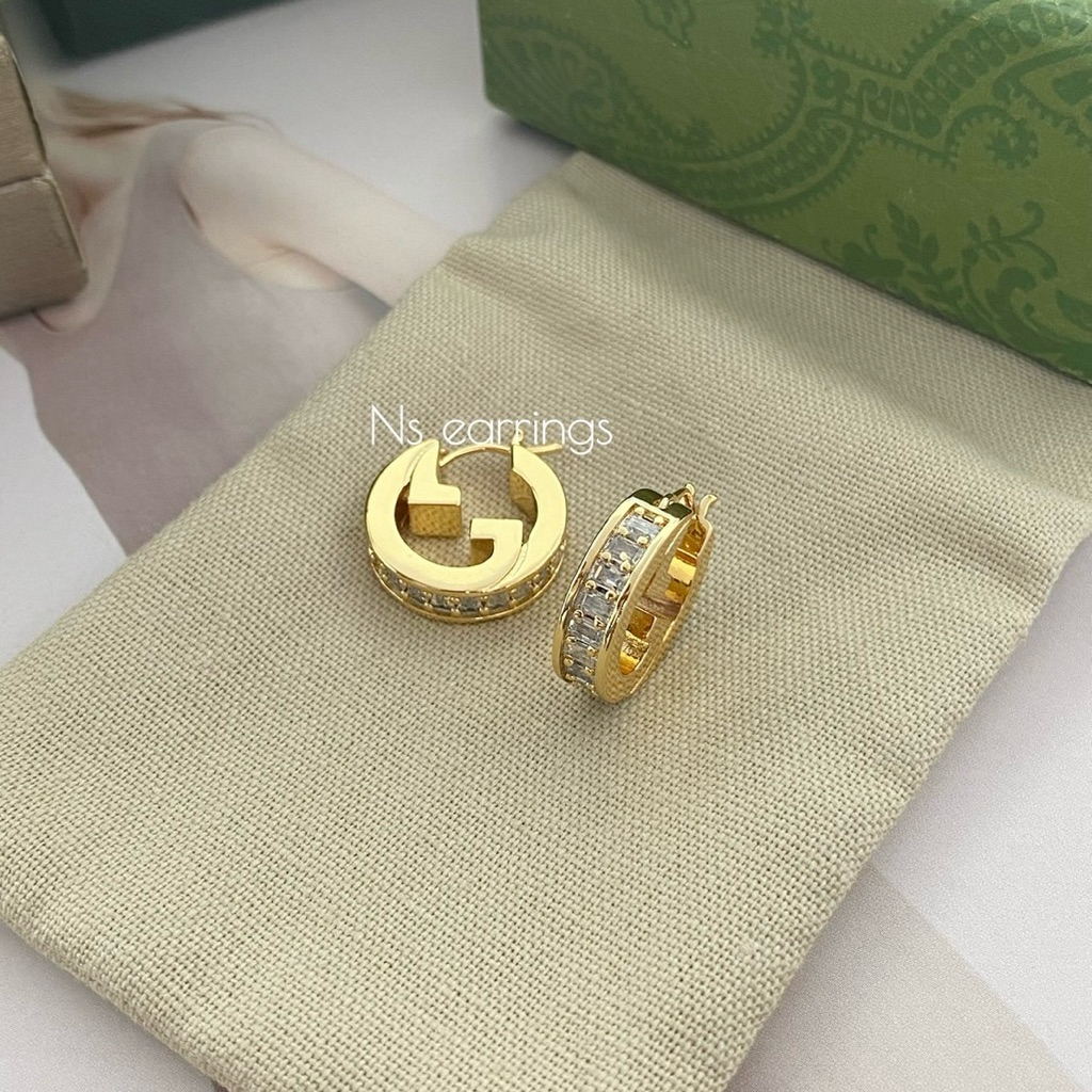 NS.EARRINGS | NS0821 - G Blondie crystal mini earrings