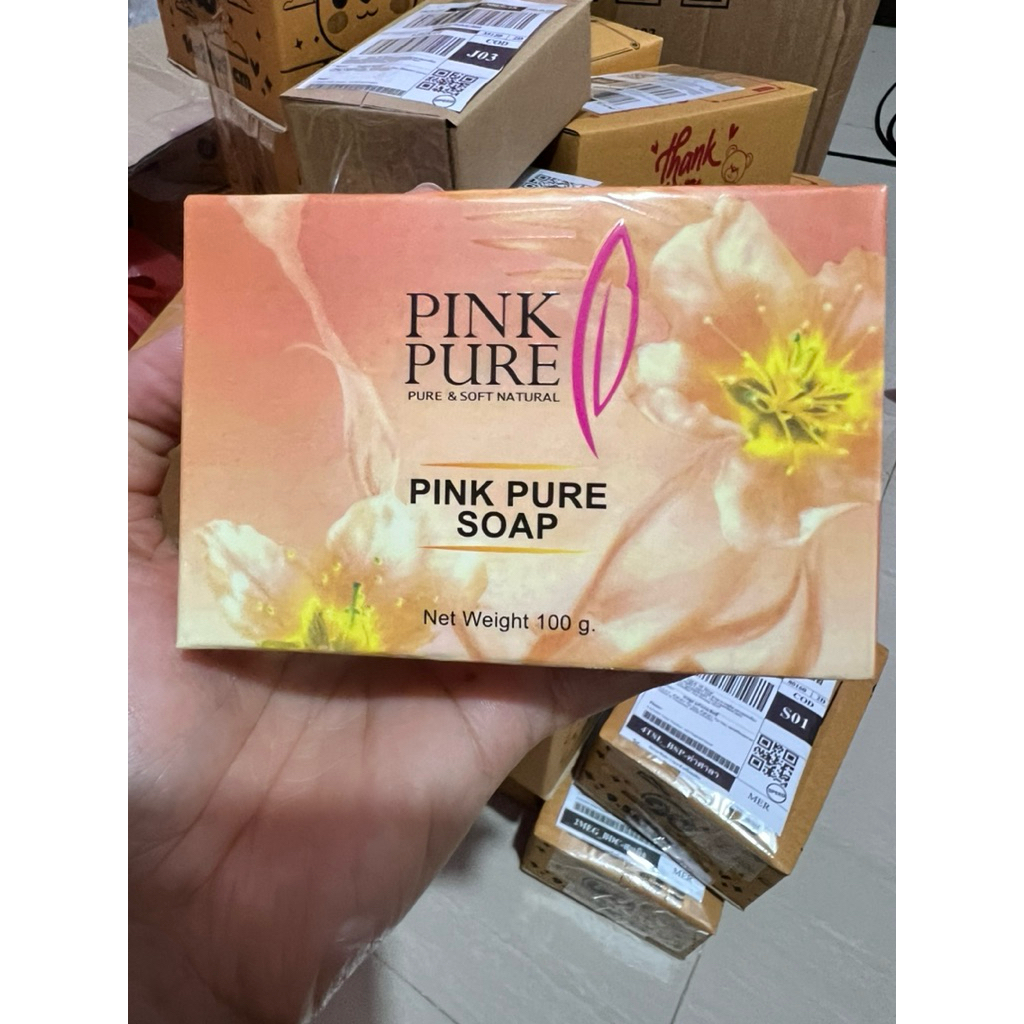 สบู่พิงค์เพียว PINK PURE SOAP ของแท้100%