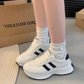 ส่งฟรี รองเท้าผ้าใบผู้หญิง แนวสปอร์ต รองเท้ากีฬา พื้นหนานุ่ม น้ำหนักเบา กันลื่น ผ้าใบลำลอง พร้อมส่ง [LN8896]