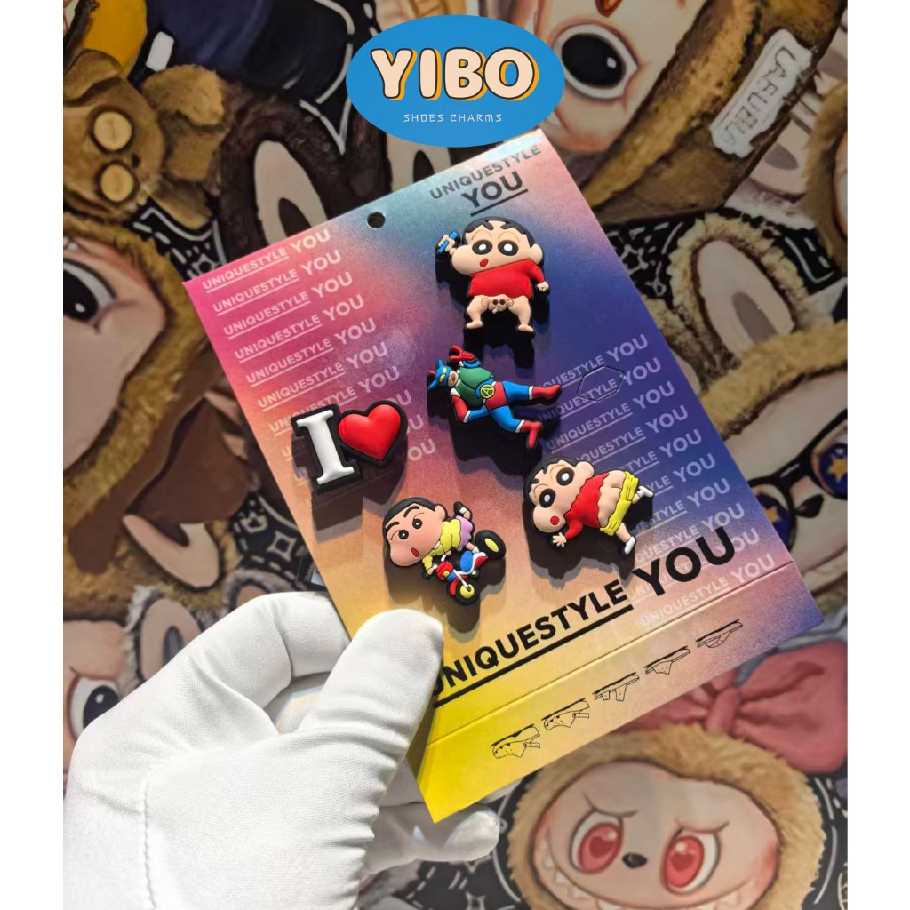 <การจัดส่งของกรุงเทพฯ> Jibbitz Crocs Set 🌟 แท้ Crayons  Xiaoxin