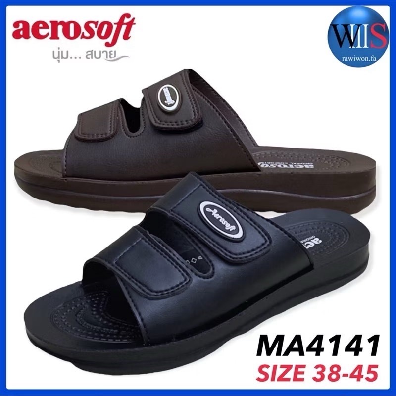 AEROSOFT รองเท้าแตะหนังชาย รุ่น MA4146 / MA4141 - รูปที่ 4