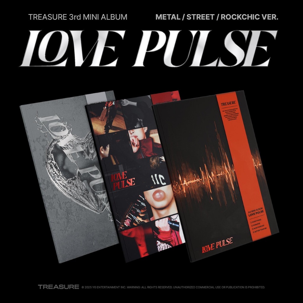 (อัลบั้มเต็ม ไม่แกะซีล) TREASURE 3rd MINI ALBUM [LOVE PULSE]