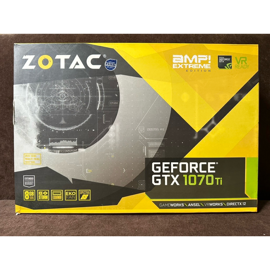 กล่องการ์ดจอ Zotac geforce gtx 1070ti