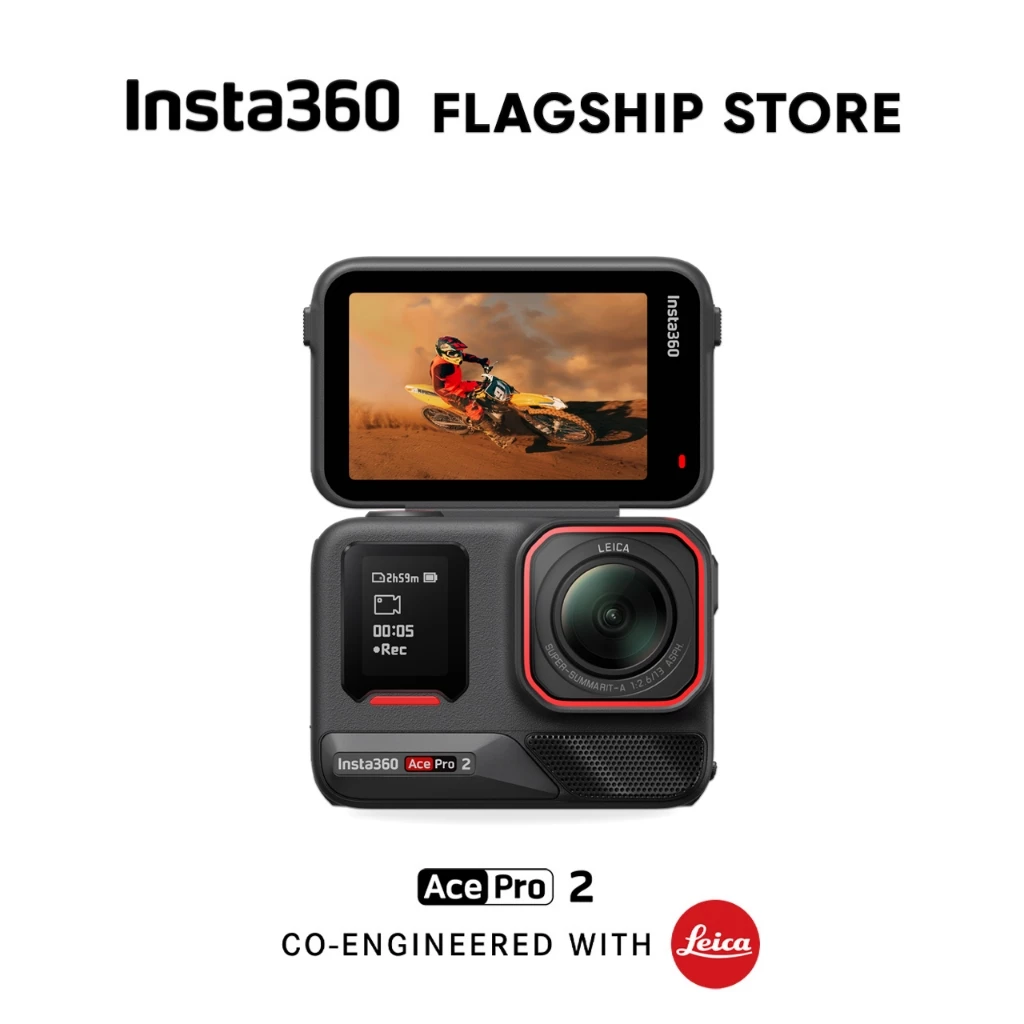 Insta360 Ace Pro 2 กล้องแอคชั่น เลนส์ LEICA กันน้ำ 12m ถ่ายวิดีโอชัด 8K ถ่ายรูป 50MP กล้อง อินสตา 360 Action Camera thumbnail 3