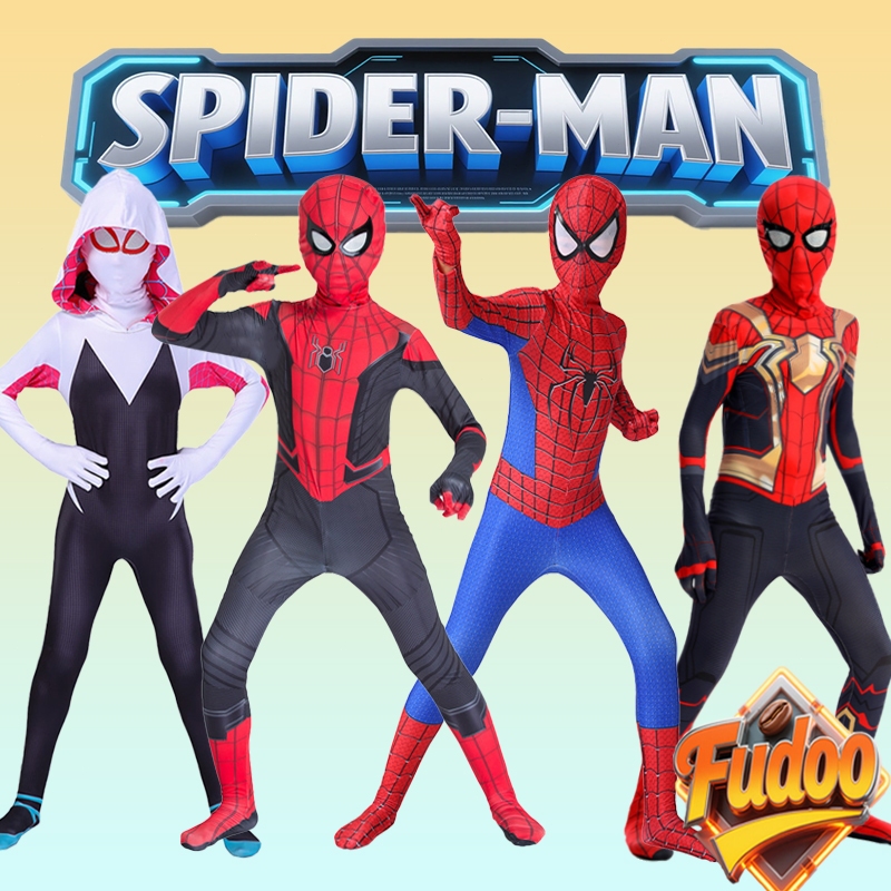 ชุดสไปเดอร์แมน ชุดเด็กและผู้ใหญ่ ชุดสไปเดอร์แมน ซูเปอร์ฮีโร่ ชุดแฟนซี คอสเพลย์ ซูเปอร์ฮีโร่