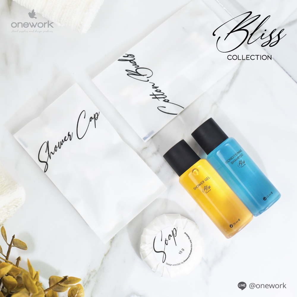 วันเวิร์ค บลิส คอลเลคชั่น ของใช้ในโรงแรม รีสอร์ท โรงพยาบาล Onework Bliss Collection - Amenities