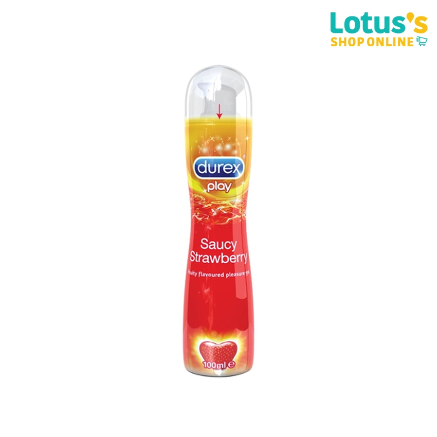 ดูเร็กซ์ เจลหล่อลื่น เพลย์ สตรอเบอร์รี่ 100 มล.DUREX PLAY PASSION STRAWBERRY LUBRICANT 100 ML.