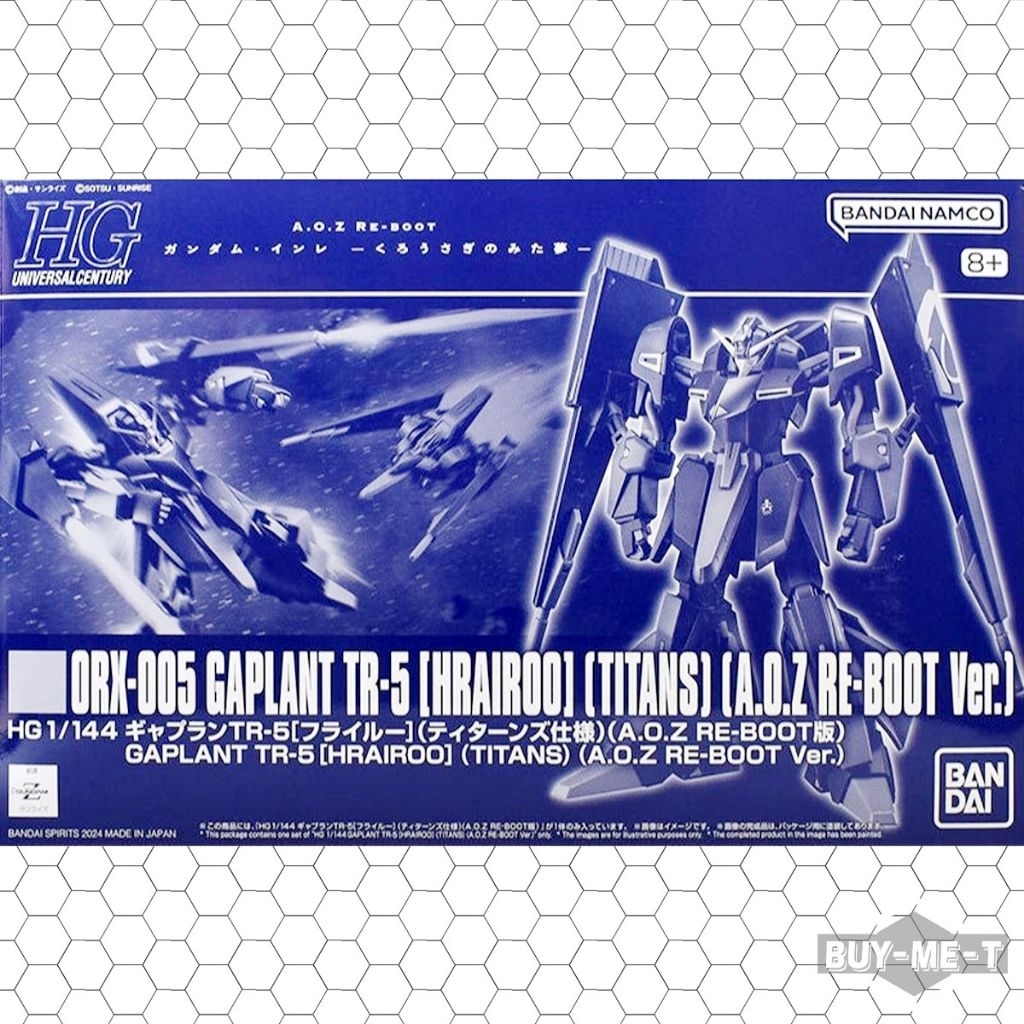 (พร้อมส่ง) HG 1/144 GAPLANT TR-5 [HRAIROO] (TITANS) (A.O.Z RE-BOOT Ver.)