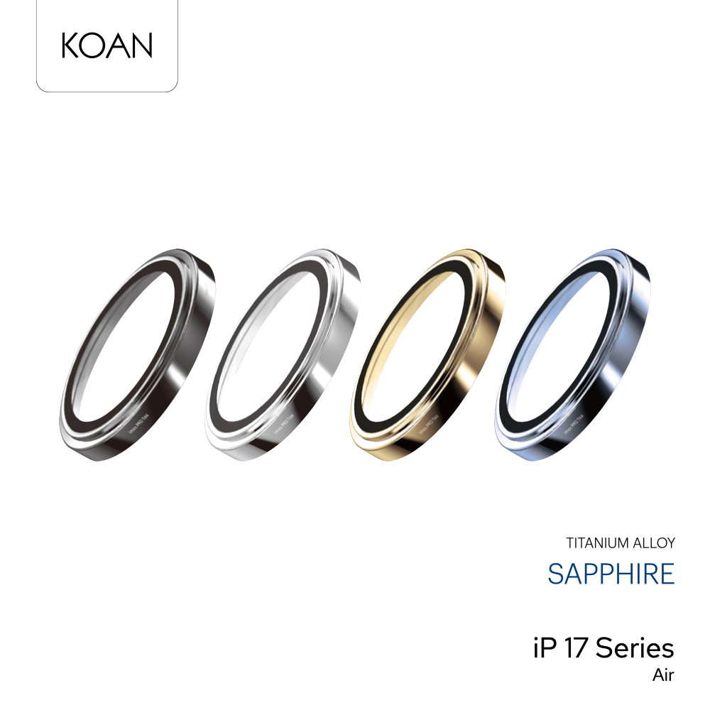 IMOS ฟิล์มกระจกเลนส์กล้อง Sapphire Len Protector Titanium ใช้สำหรับ iPhone Air แหวนกันรอยเลนส์กล้อง