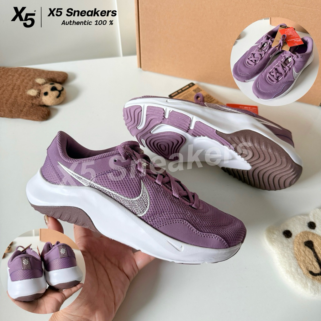 NIKE ของแท้ 100% Legend Essential 3 NN สีม่วงองุ่น