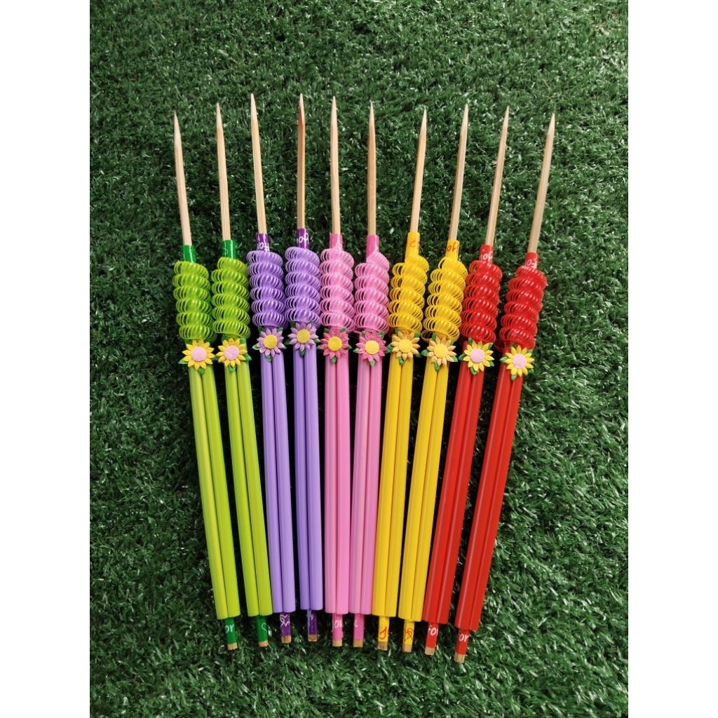 ไม้กฐินไม้ผ้าป่าแต่งหลอดซอยสีสด(สามารถเลือกสีได้)ความยาวไม