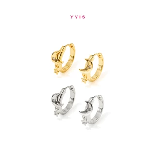 YVIS Sleepy Hoop Brass Earring - Bedtime Story