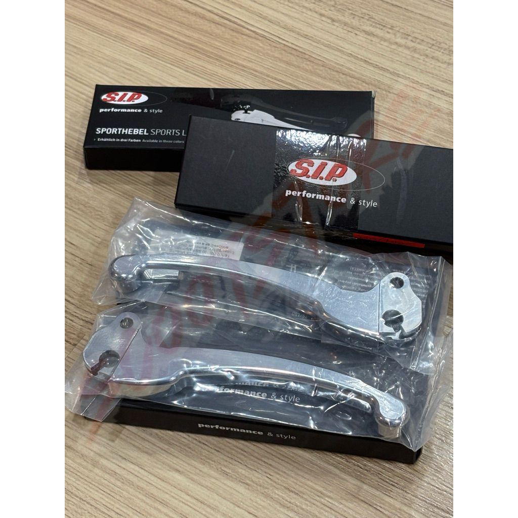 มือเบรค/ครัช SIP สีโครเมียม (ไม่ดิส) For Vespa Classic