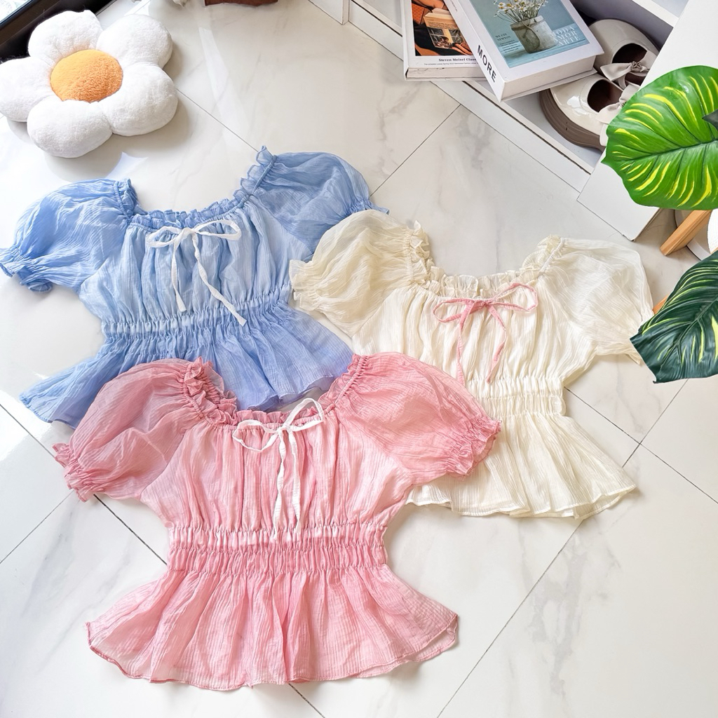เสื้อแขนตุ๊กตา( อกถึง 50 )💕 น่ารักมาก Good :)