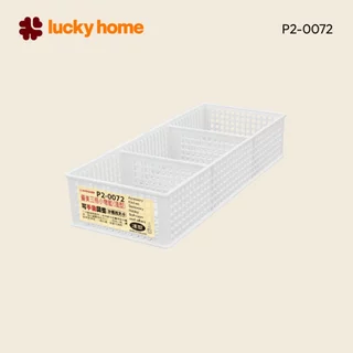 LUCKY HOME ตะแกรง 3 ช่อง P2-0072 ขนาด : 12 x 30 x 5.6 CM. ( กว้าง*ยาว*สูง )